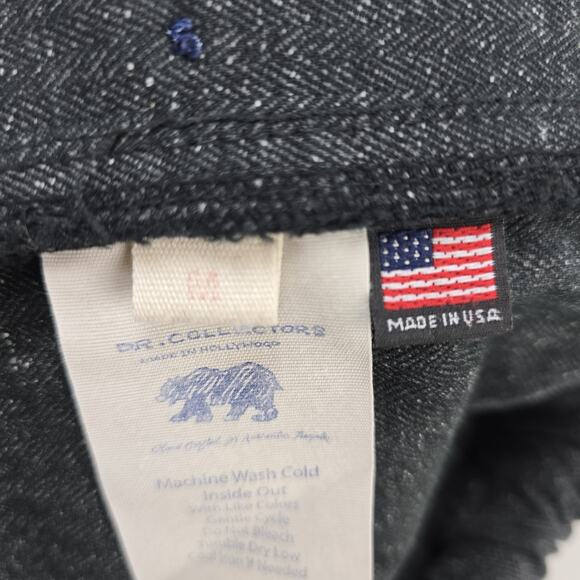 DR. COLLECTORS Womens M Black Twill Cropped Teddy Forever Drawstring Pants - Picture 7 of 15